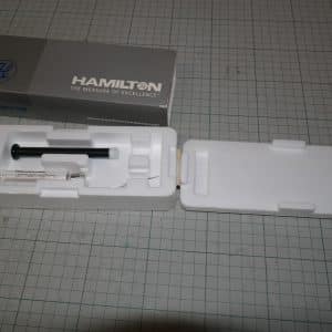 Hamilton syringe, 1000 series 22194-U GASTIGHT,1005RN removable needle, volume 5.0 mL