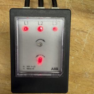 Drehfeldprüfgerät Drehfeld-Messgerät ABB M3110 fase rotation meter m 3110