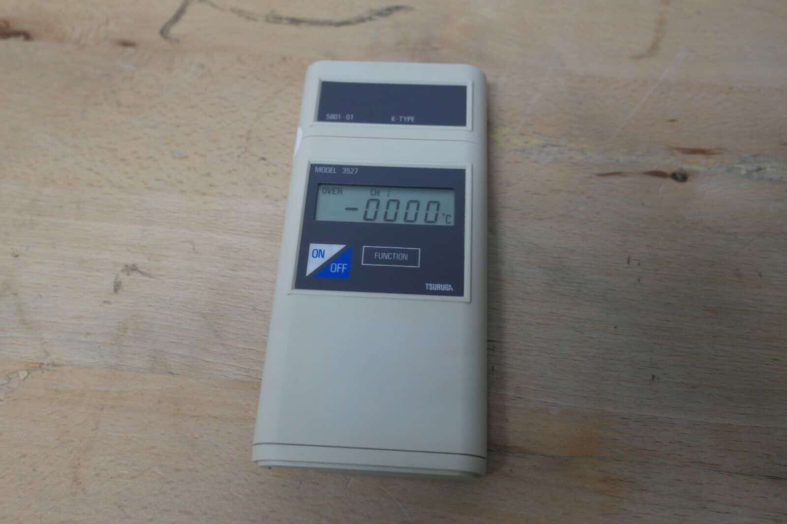 Tsuruga Electric Corporation  Modell 3527  / 5801-01 thermocouple type k / therm